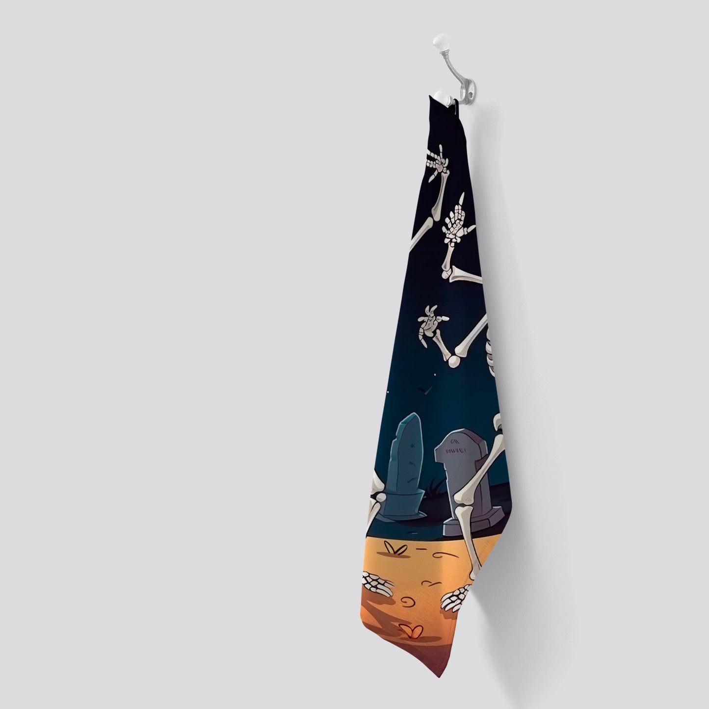 Skeletons Dancing Tea Towel