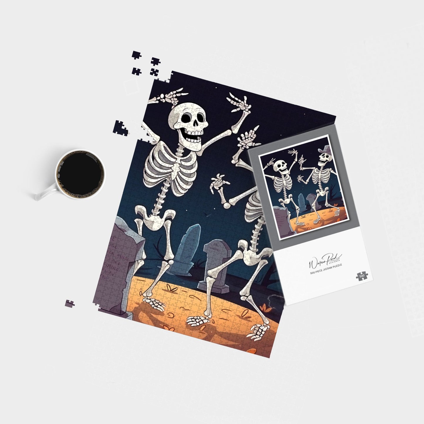 Skeletons Dancing Jigsaw Puzzle