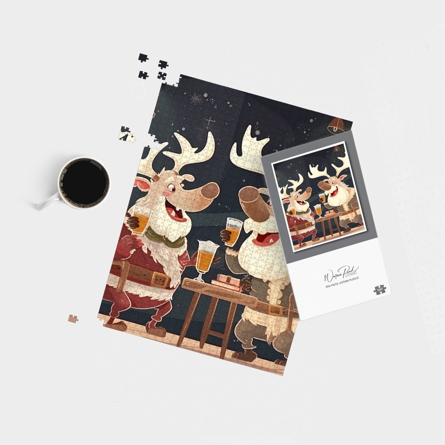 Reindeers Down The Pub Jigsaw Puzzle