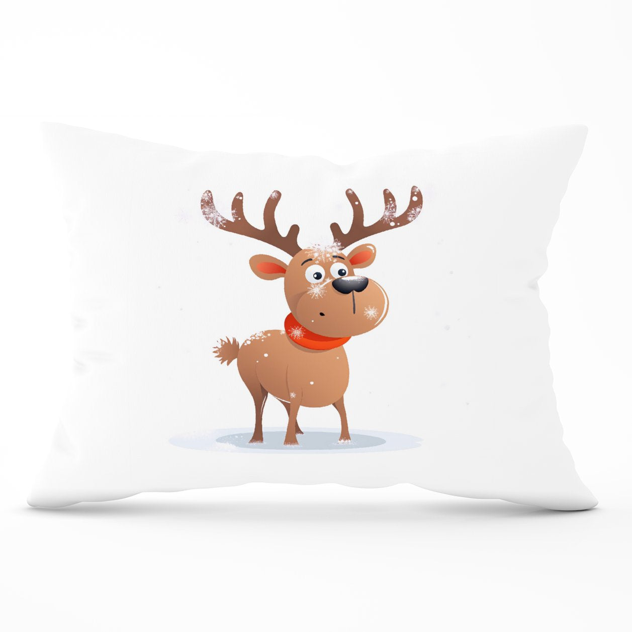 Reindeer In A Scarf Cushions