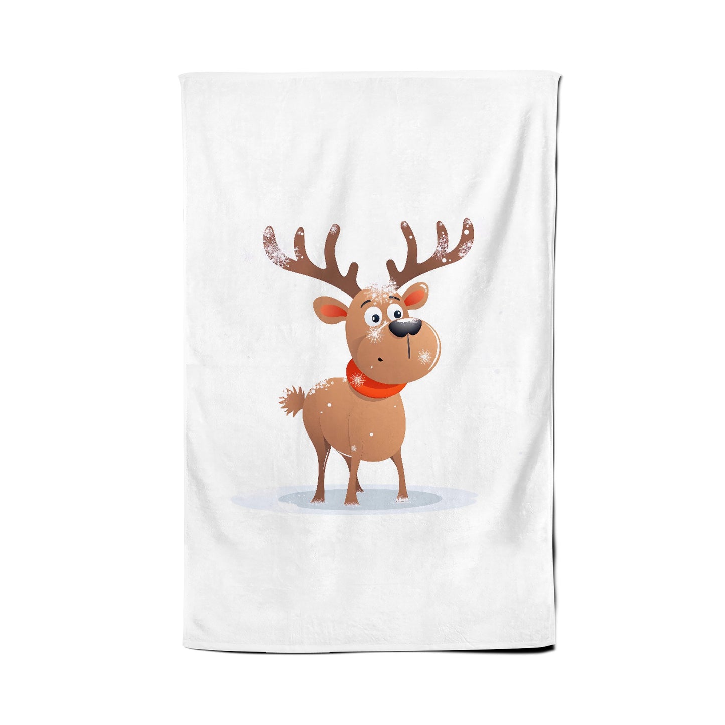 Reindeer In A Scarf Tea Towel