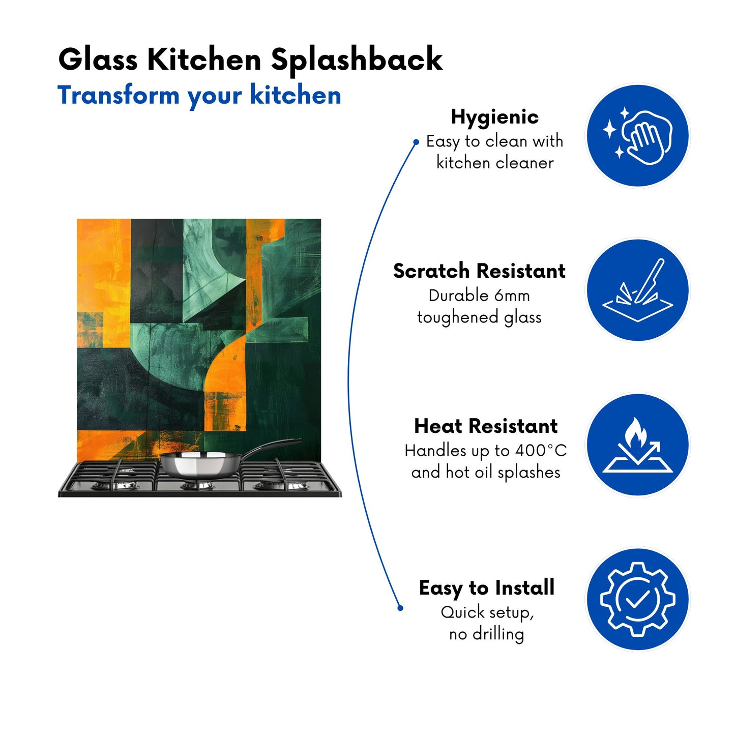 Shattered Eye Kitchen Splashback