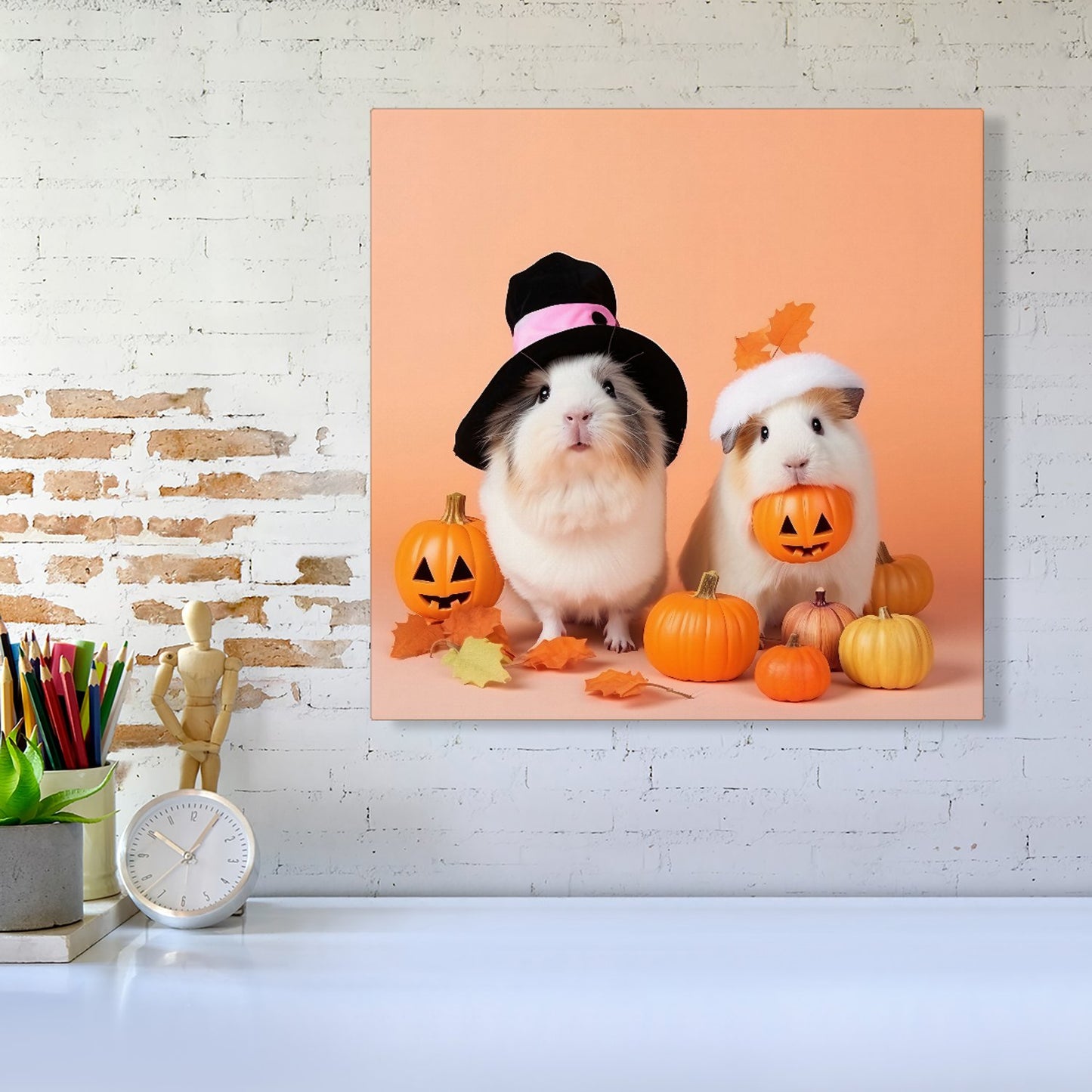 Trick Or Treating Guinea Pigs Canvas
