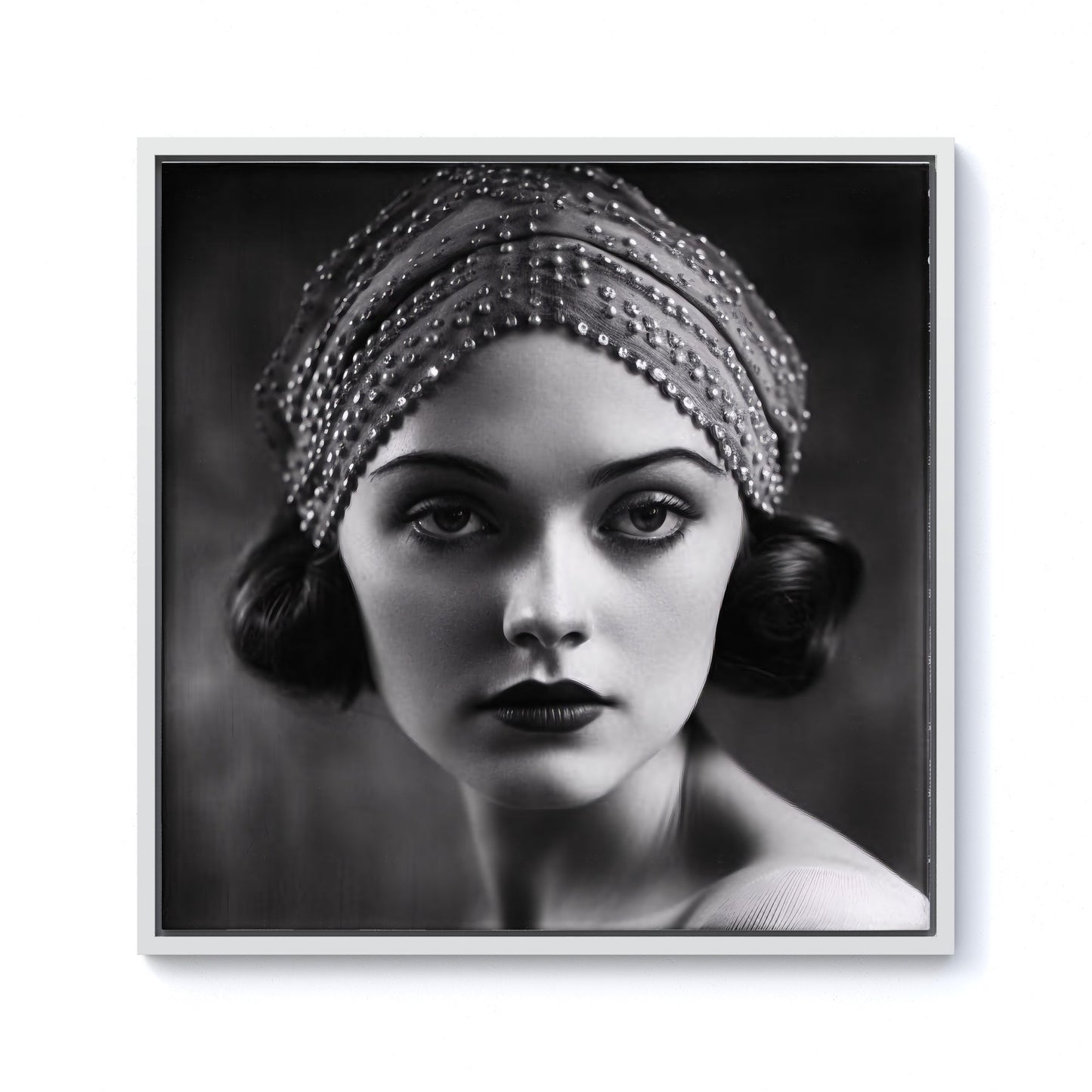 Edwardian Ballerina Portrait Framed Canvas