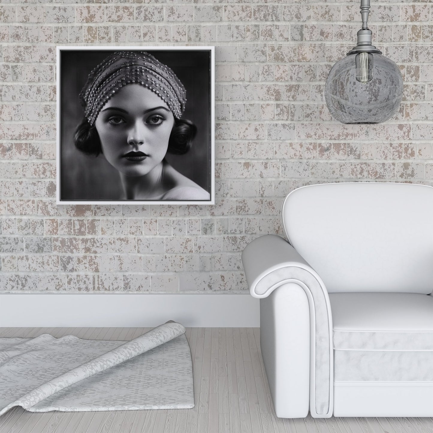 Edwardian Ballerina Portrait Framed Canvas