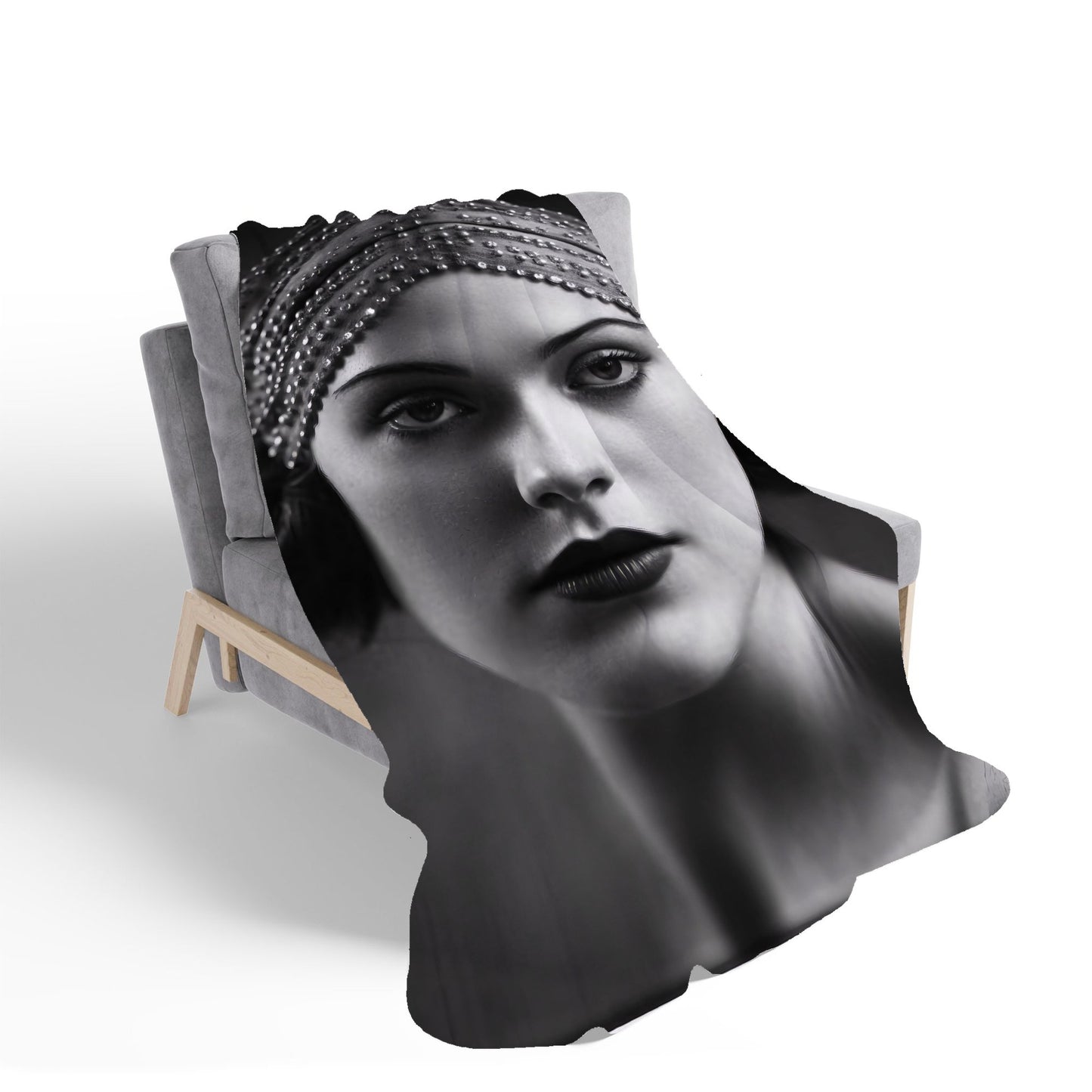 Edwardian Ballerina Portrait Sherpa Blanket