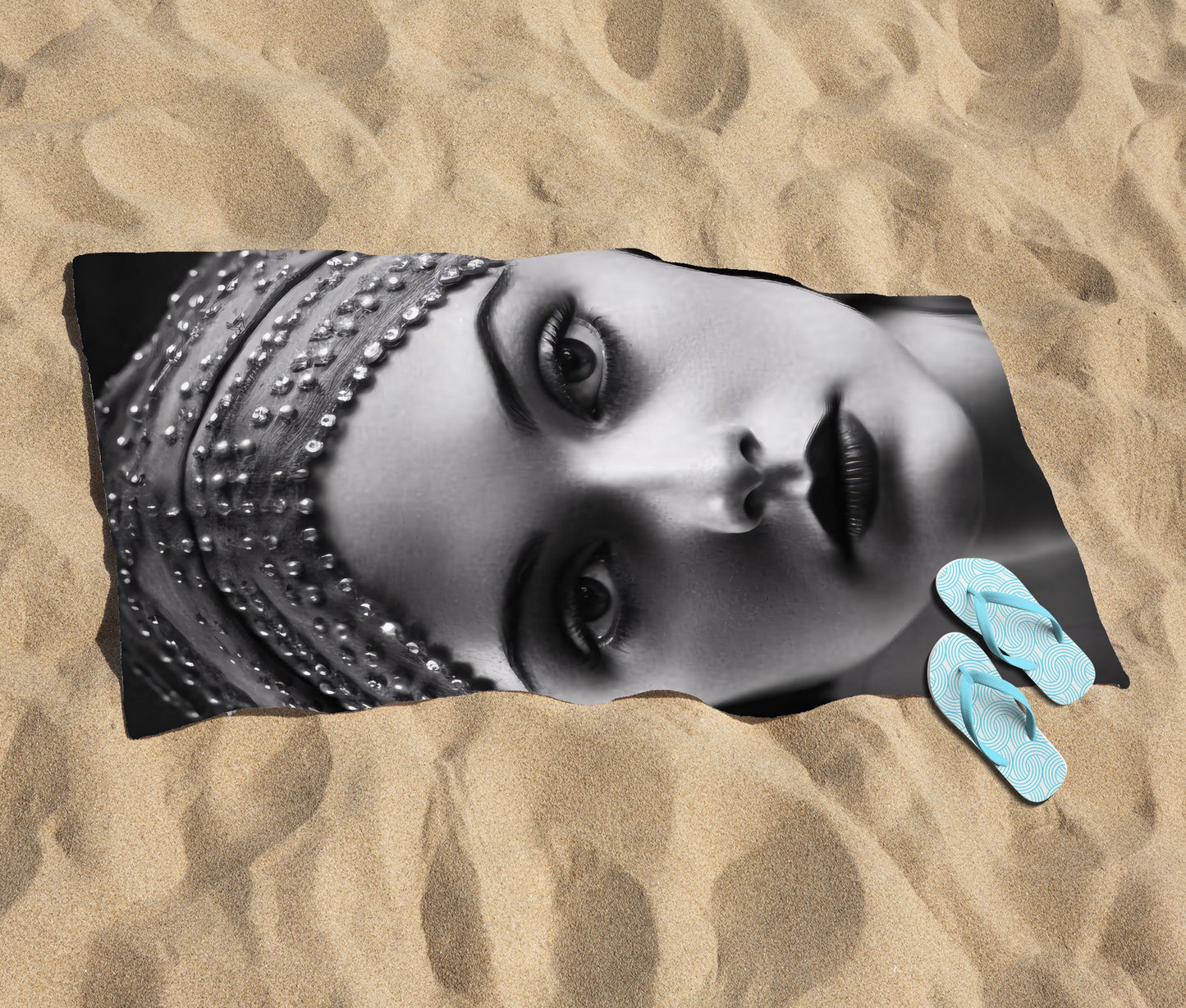 Edwardian Ballerina Portrait Beach Towel