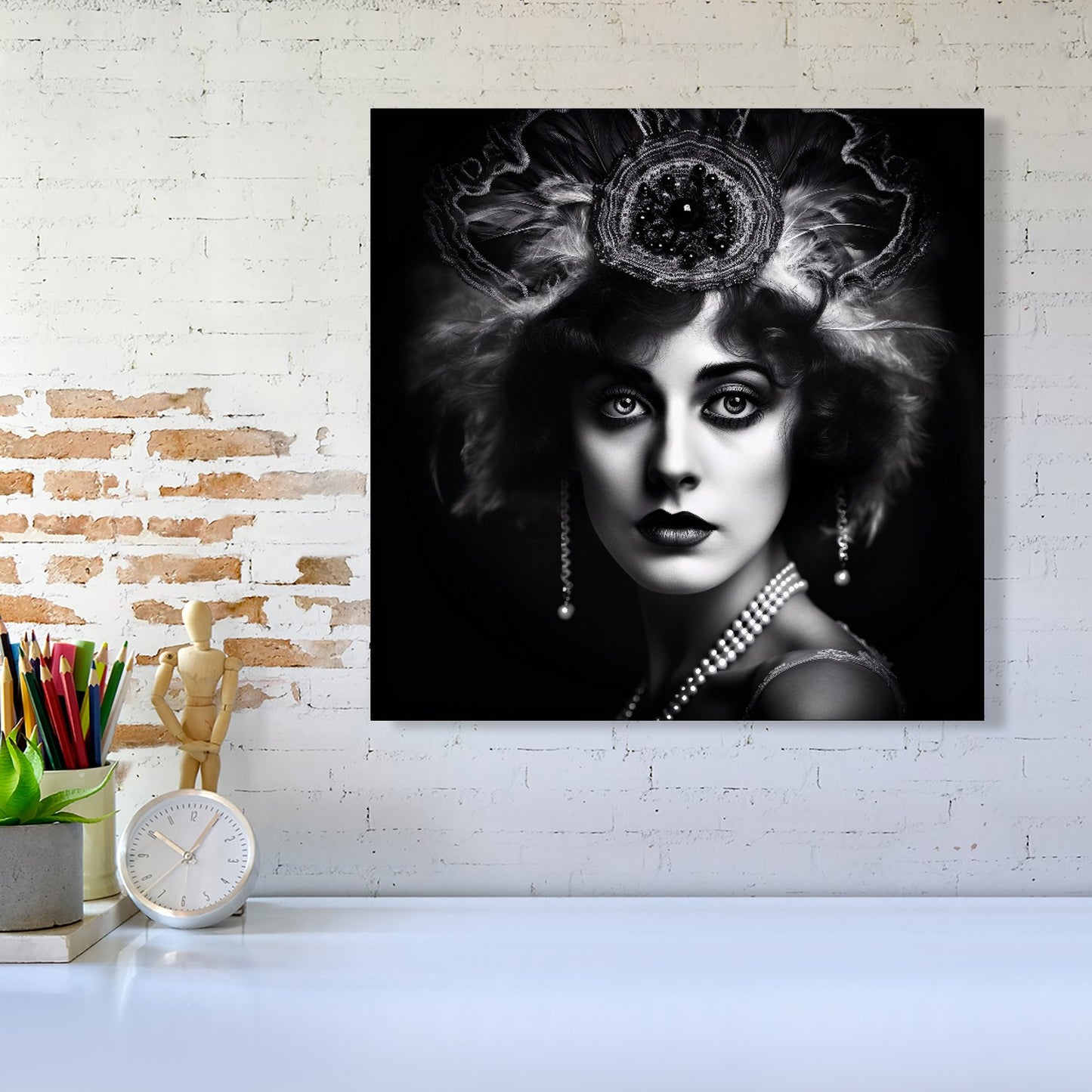 Edwardian Showgirl Splashart Canvas