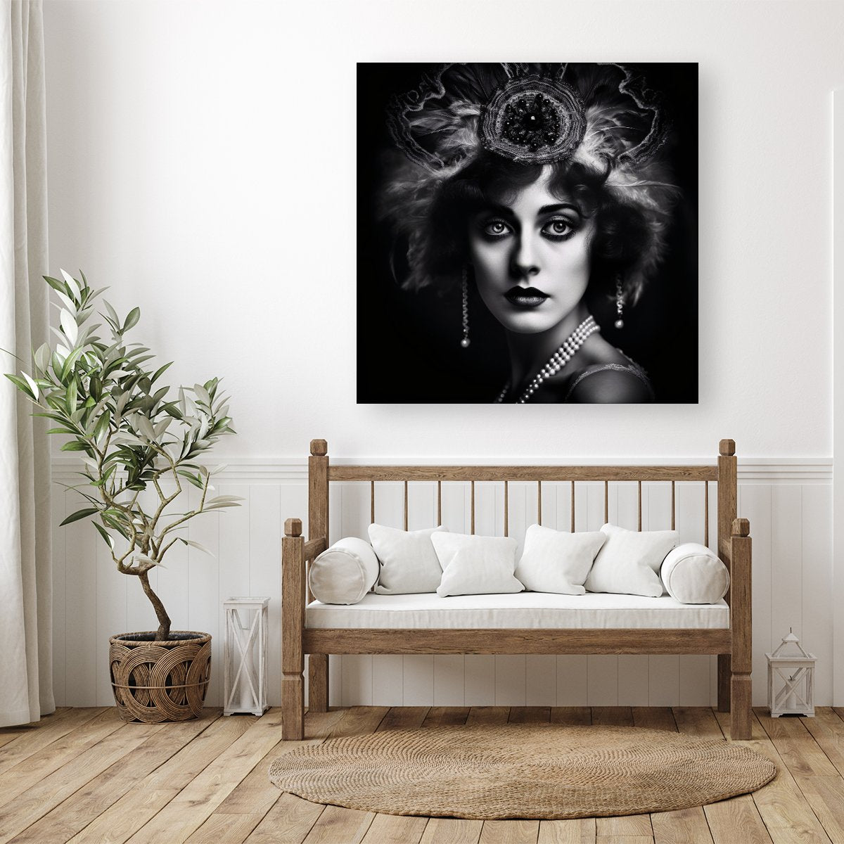 Edwardian Showgirl Splashart Canvas