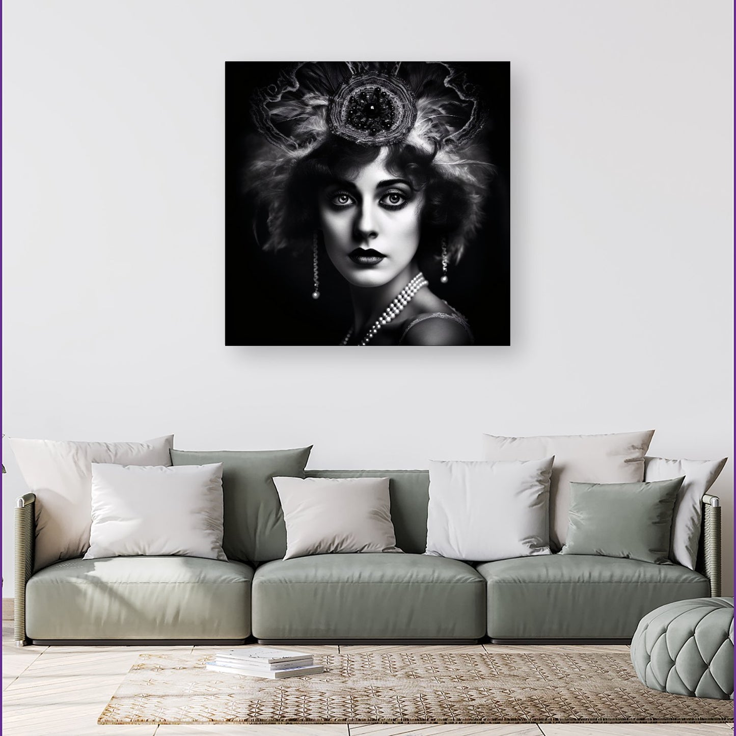 Edwardian Showgirl Splashart Canvas
