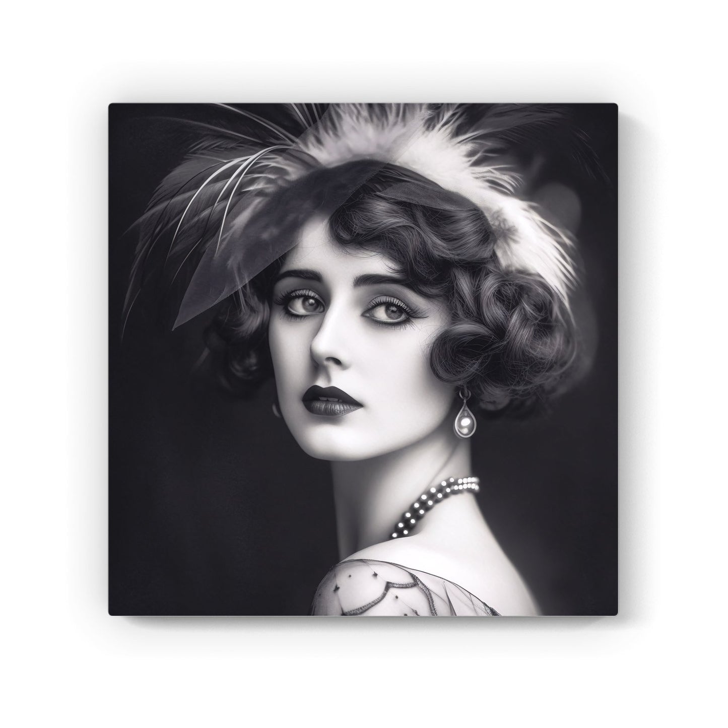 Glamorous Edwardian Showgirl Canvas