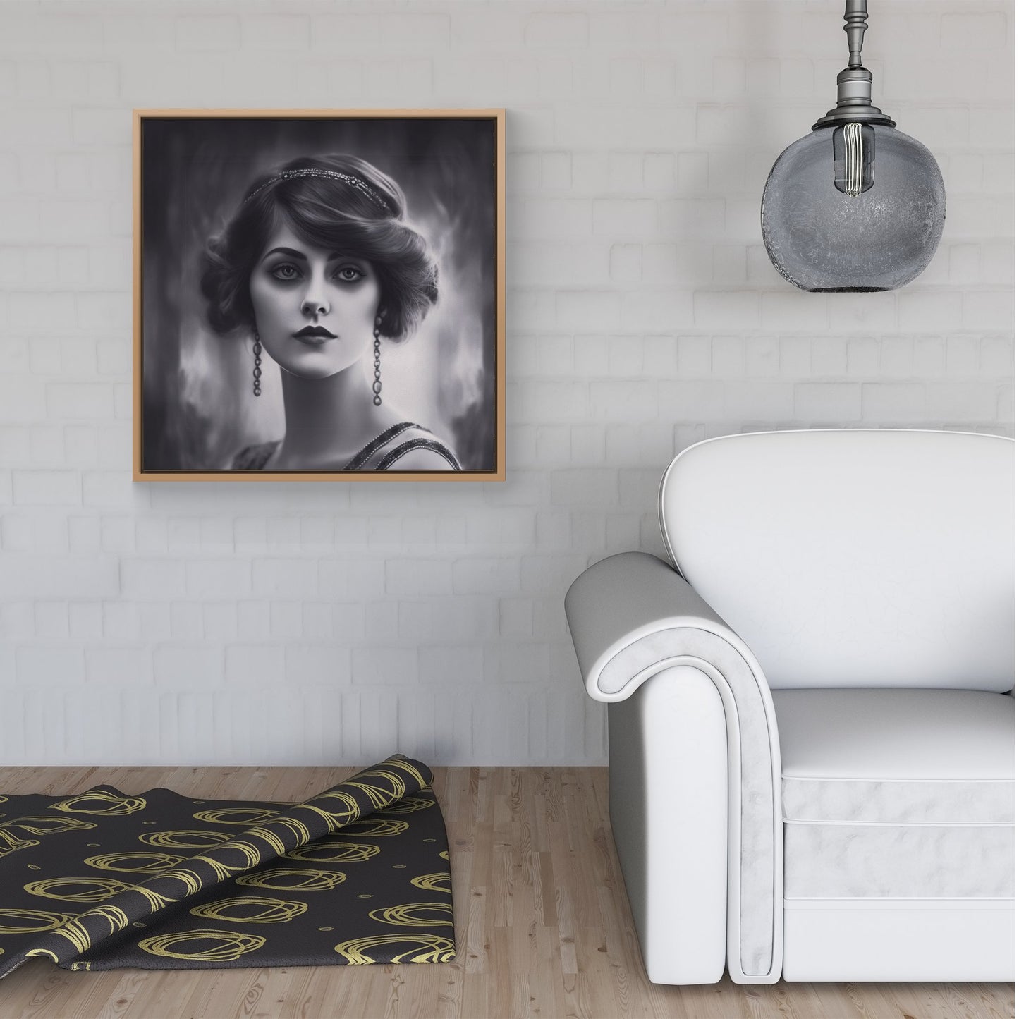 Edwardian Showgirl Framed Canvas