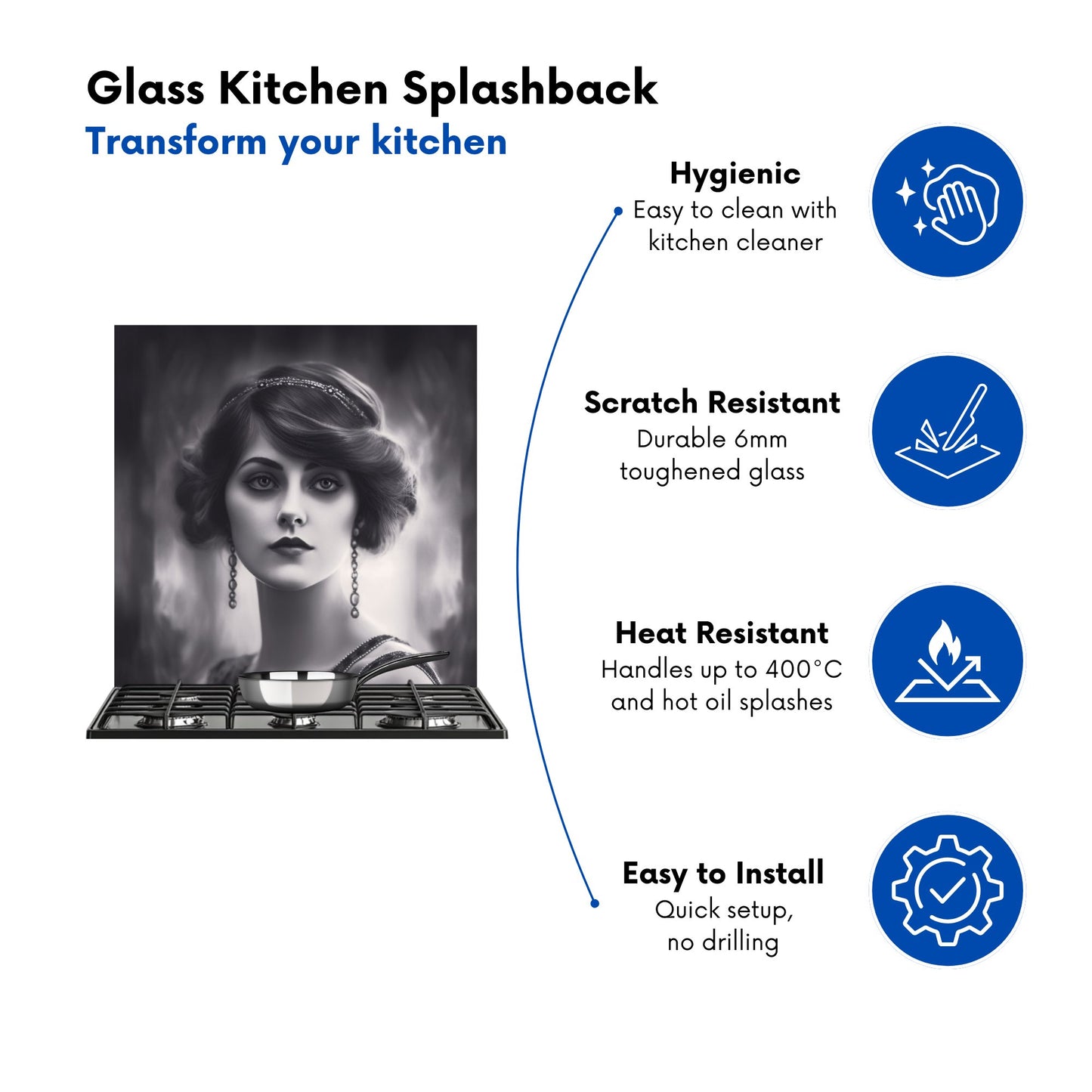 Edwardian Showgirl Kitchen Splashback