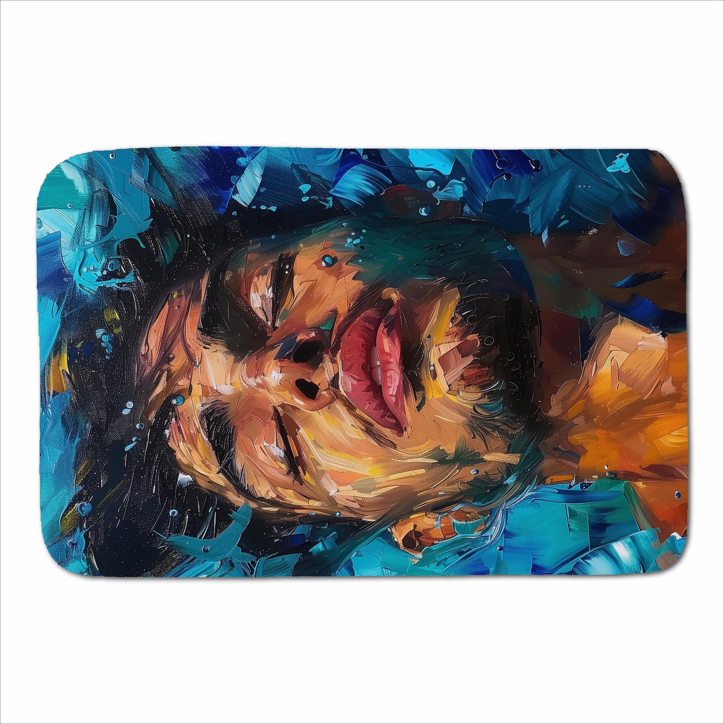 Vivid Serenity Sherpa Blanket