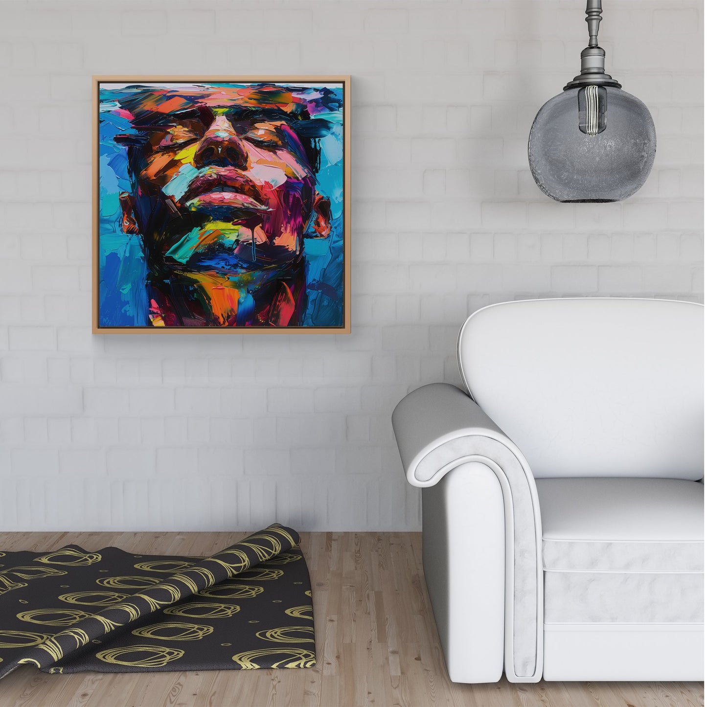Radiant Reflection Framed Canvas