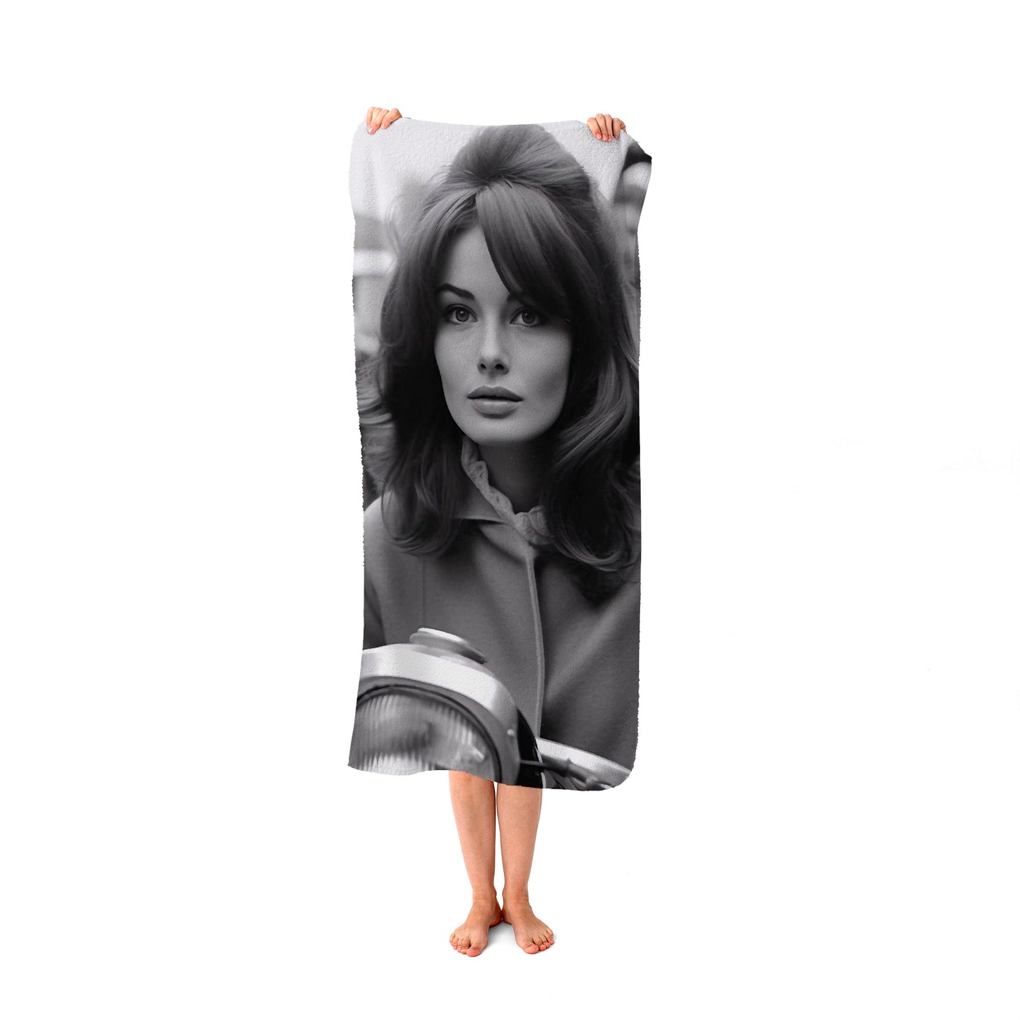 1960 Out On The Bike Beach Towel