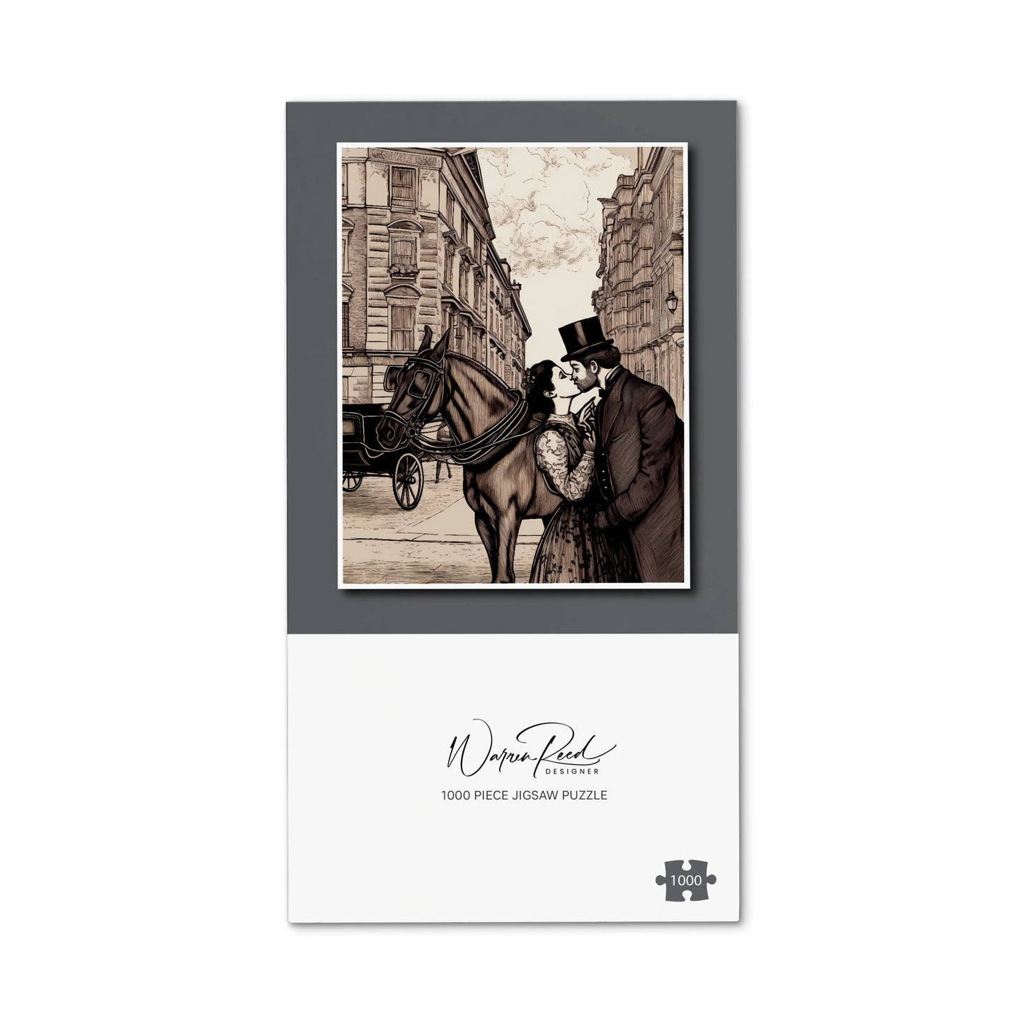 Victorian Lovers On A London Street Jigsaw Puzzle