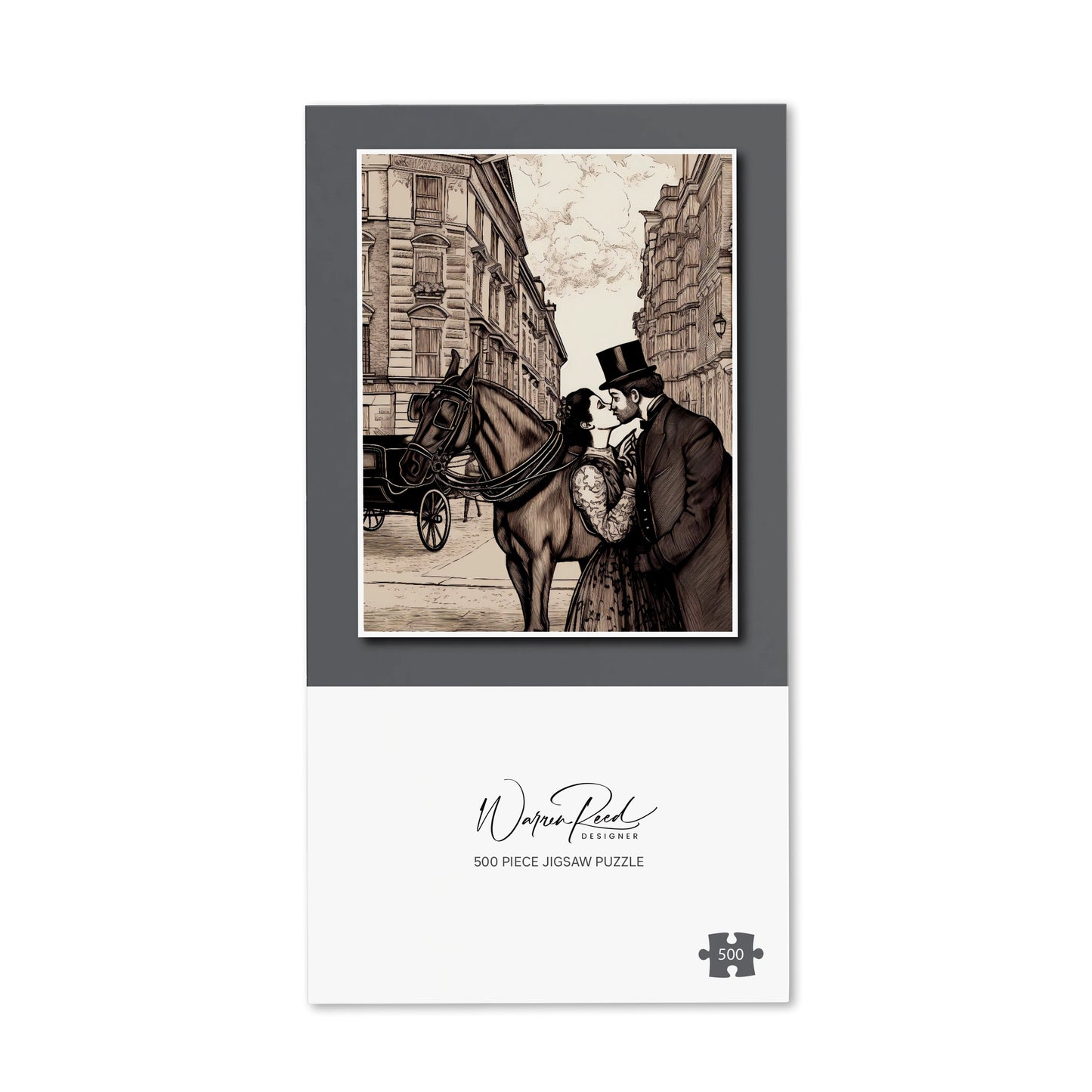 Victorian Lovers On A London Street Jigsaw Puzzle