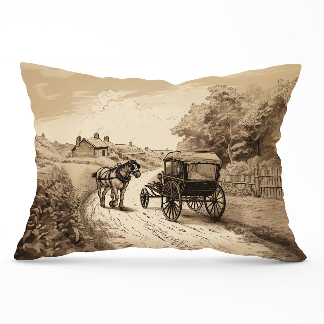 A Horse And His Cart Cushions