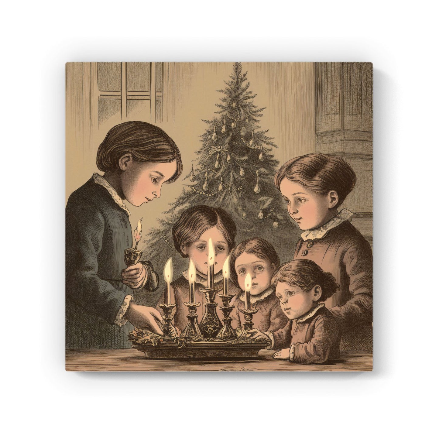 Christmas Candles Canvas