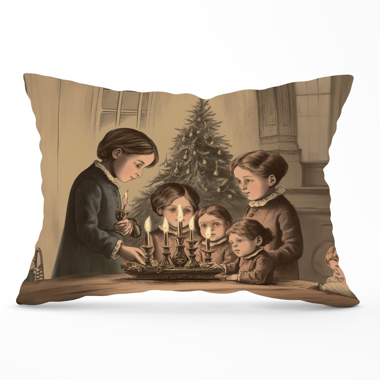 Christmas Candles Cushions