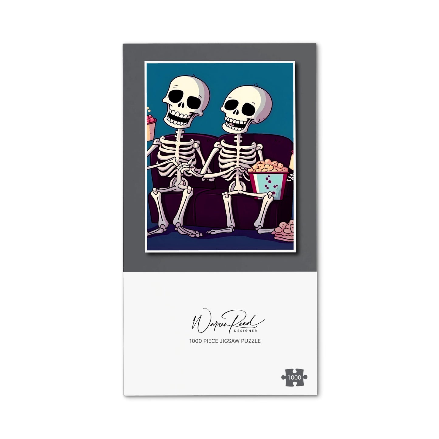 Skeletons At The Cinema Jigsaw Puzzle
