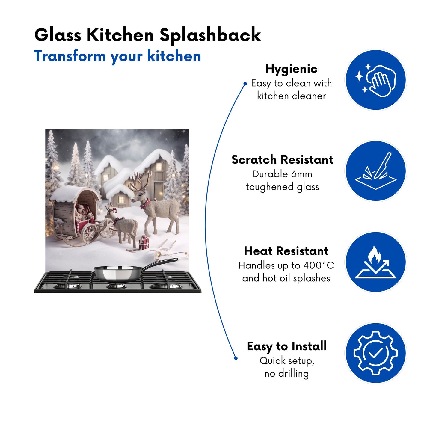 We Come Bearing Gifts Kitchen Splashback
