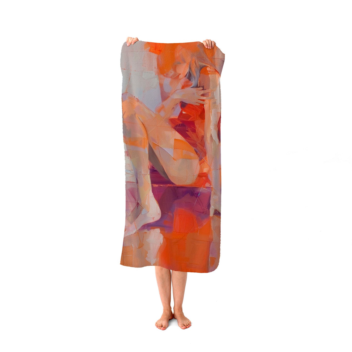 Contemplative Rest Beach Towel
