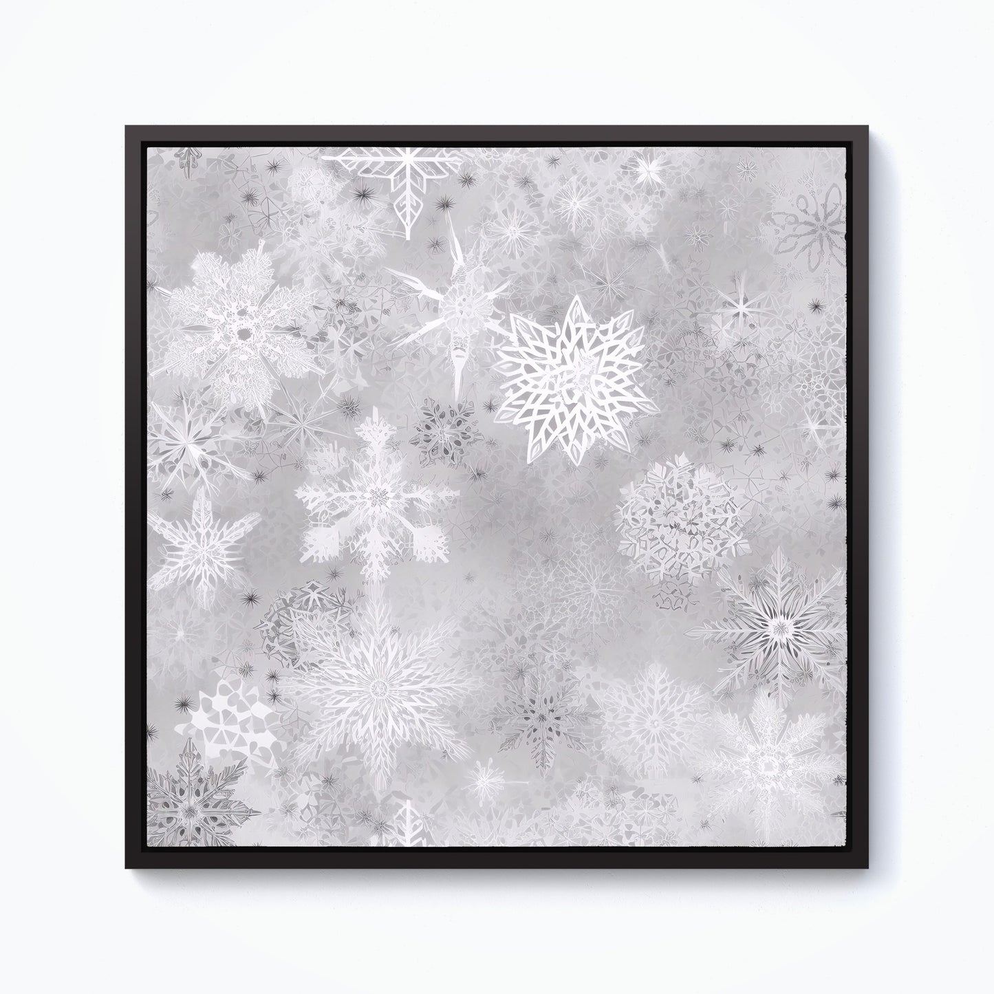 Snowflakes Framed Canvas