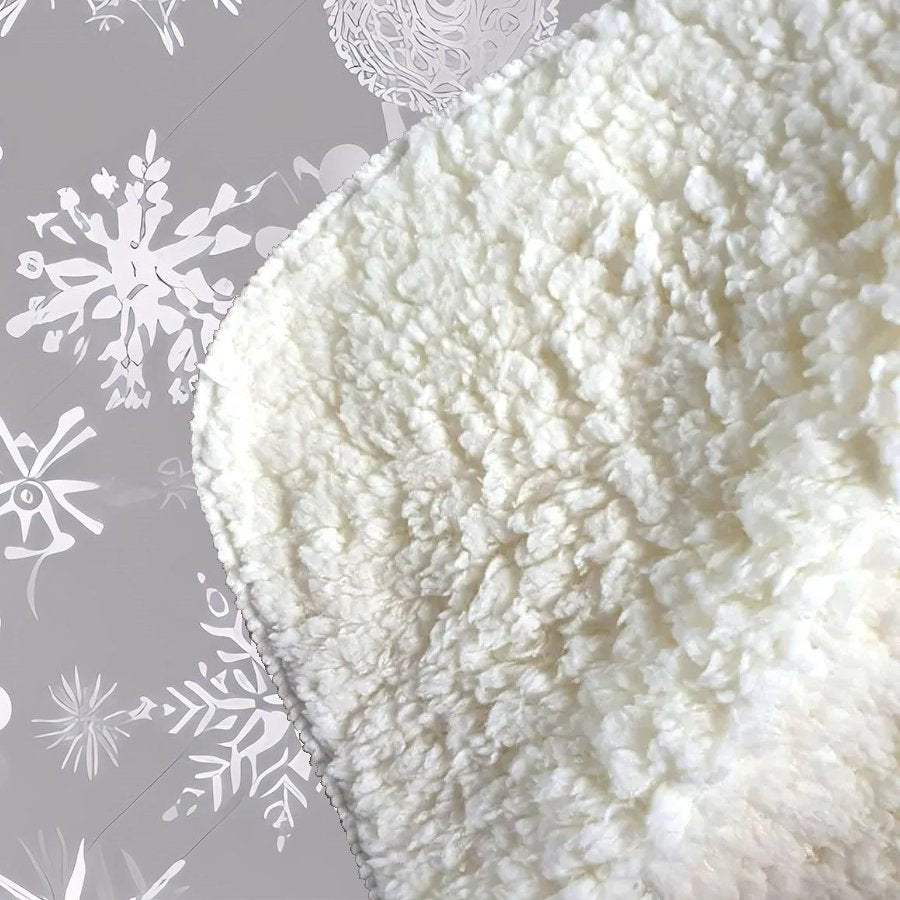 Snowflakes Sherpa Blanket
