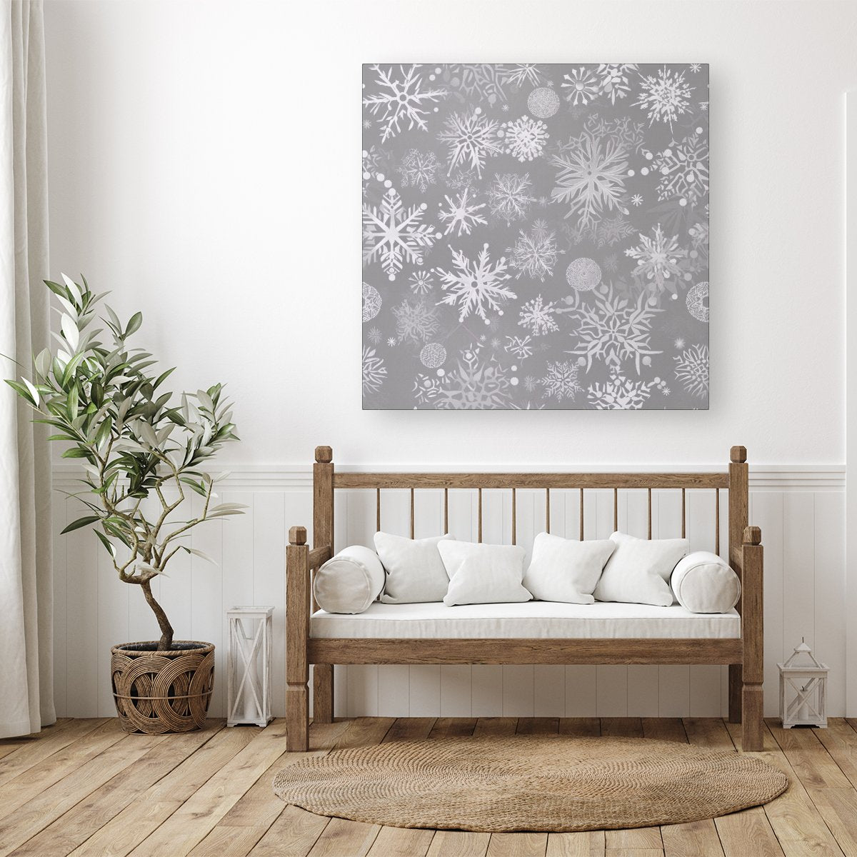 Slowflakes And Ice Canvas