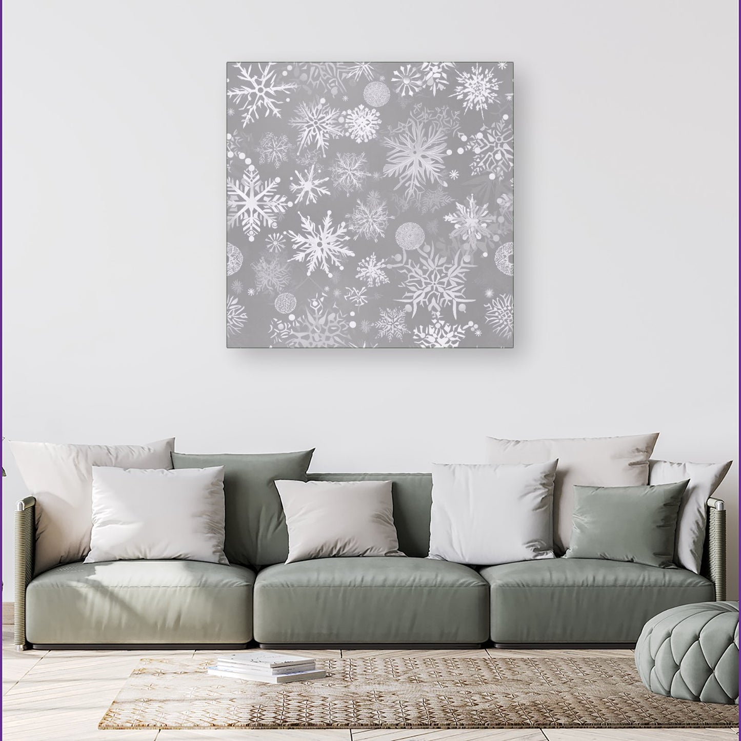 Slowflakes And Ice Canvas
