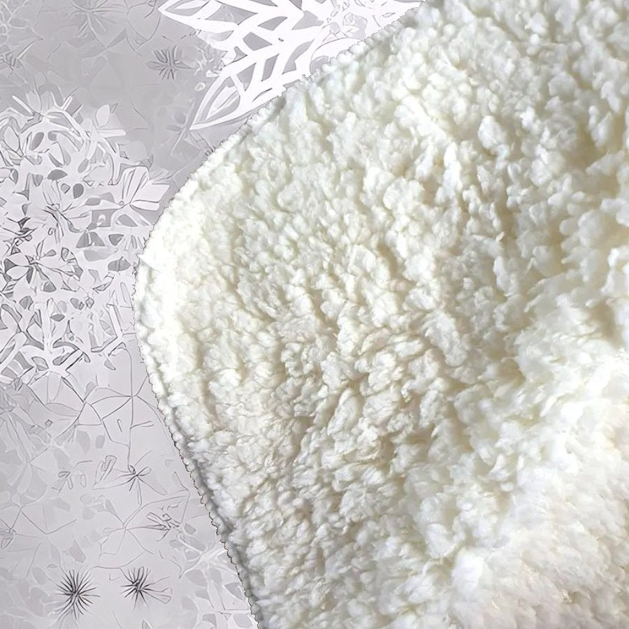 Slowflakes And Ice Sherpa Blanket