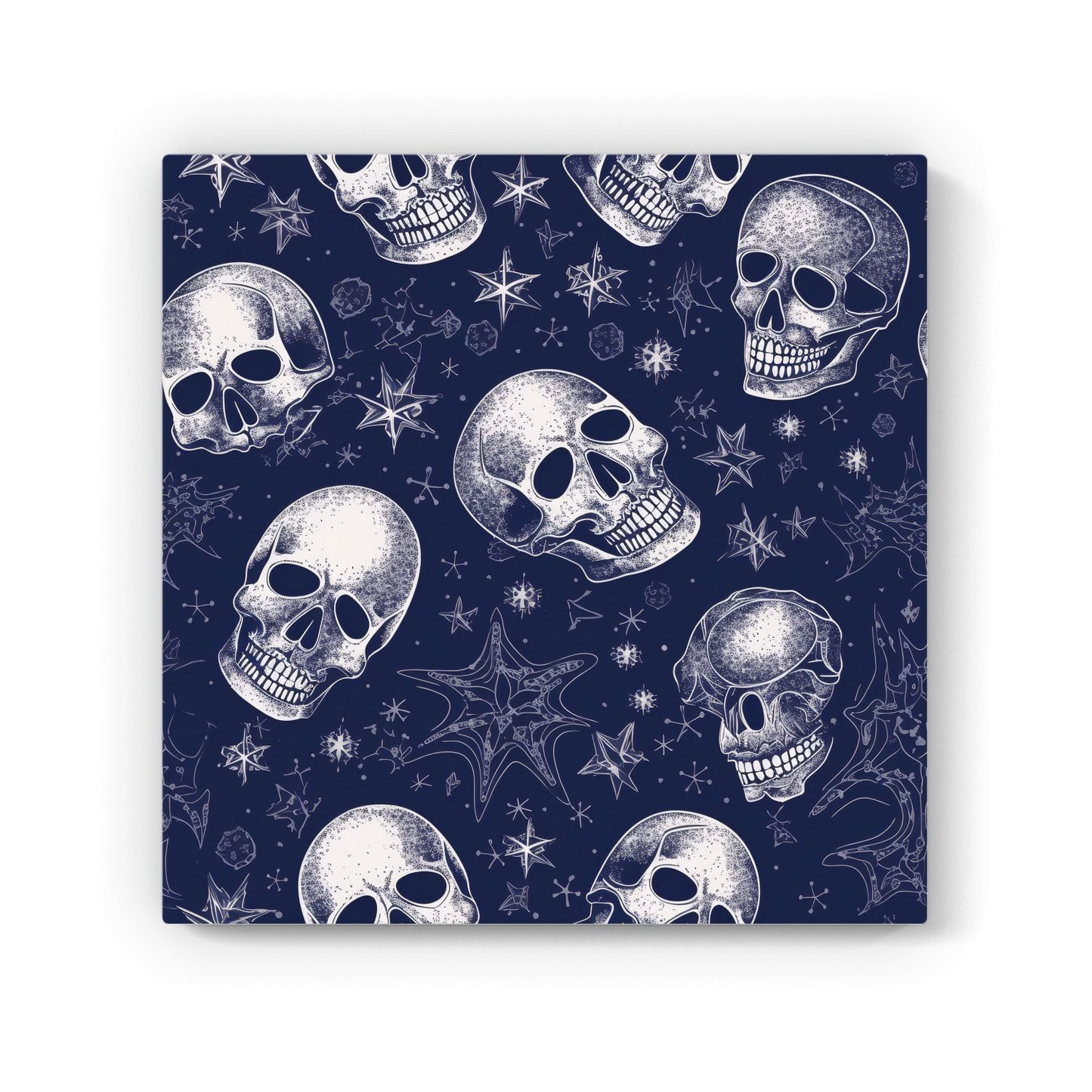 Evening Skulls And Stars Canvas