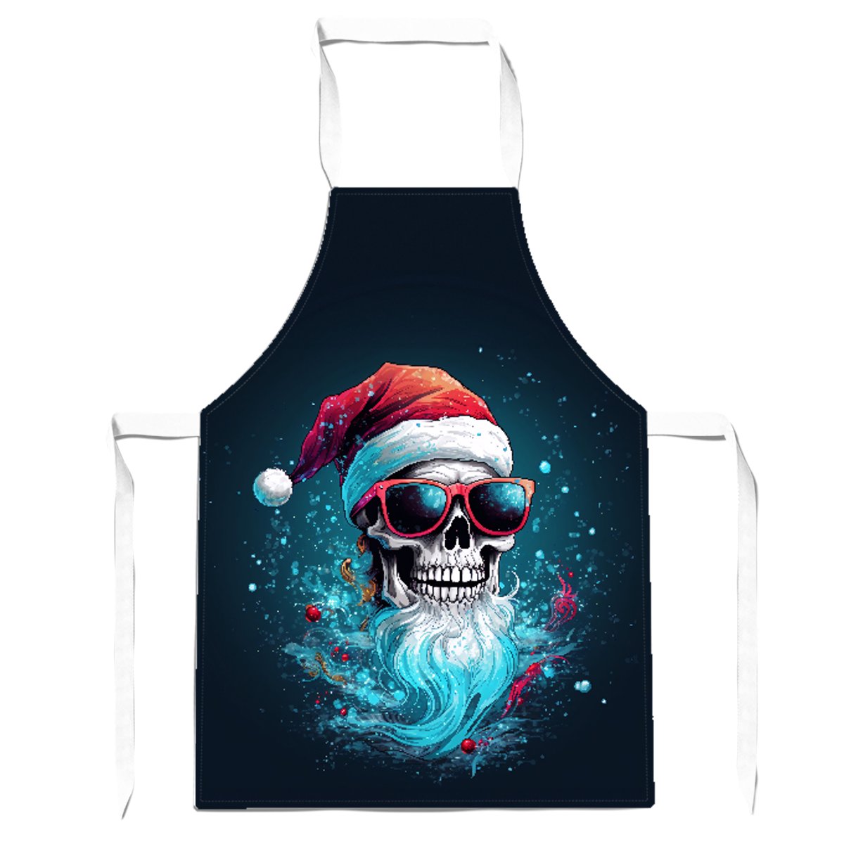 Magical Santa Hat Skull Splashart Apron