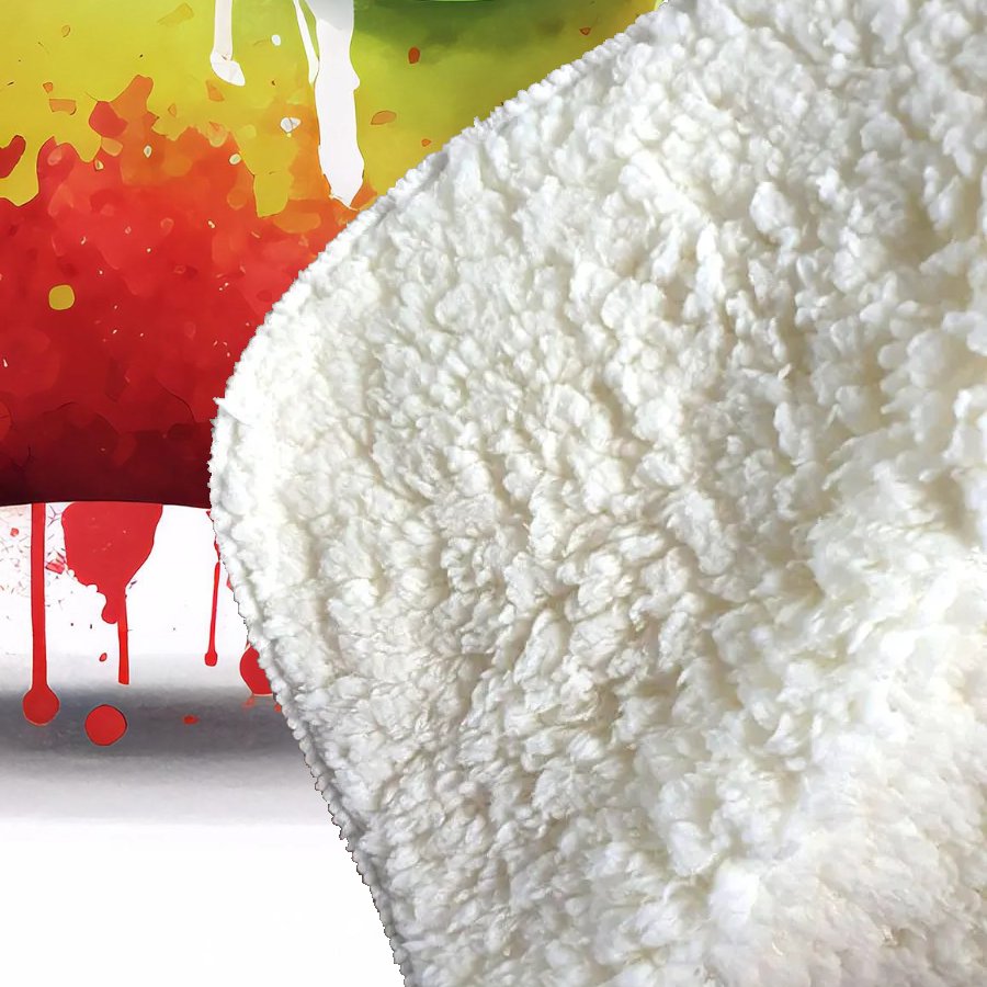 Apple In Glasses Splashart Sherpa Blanket