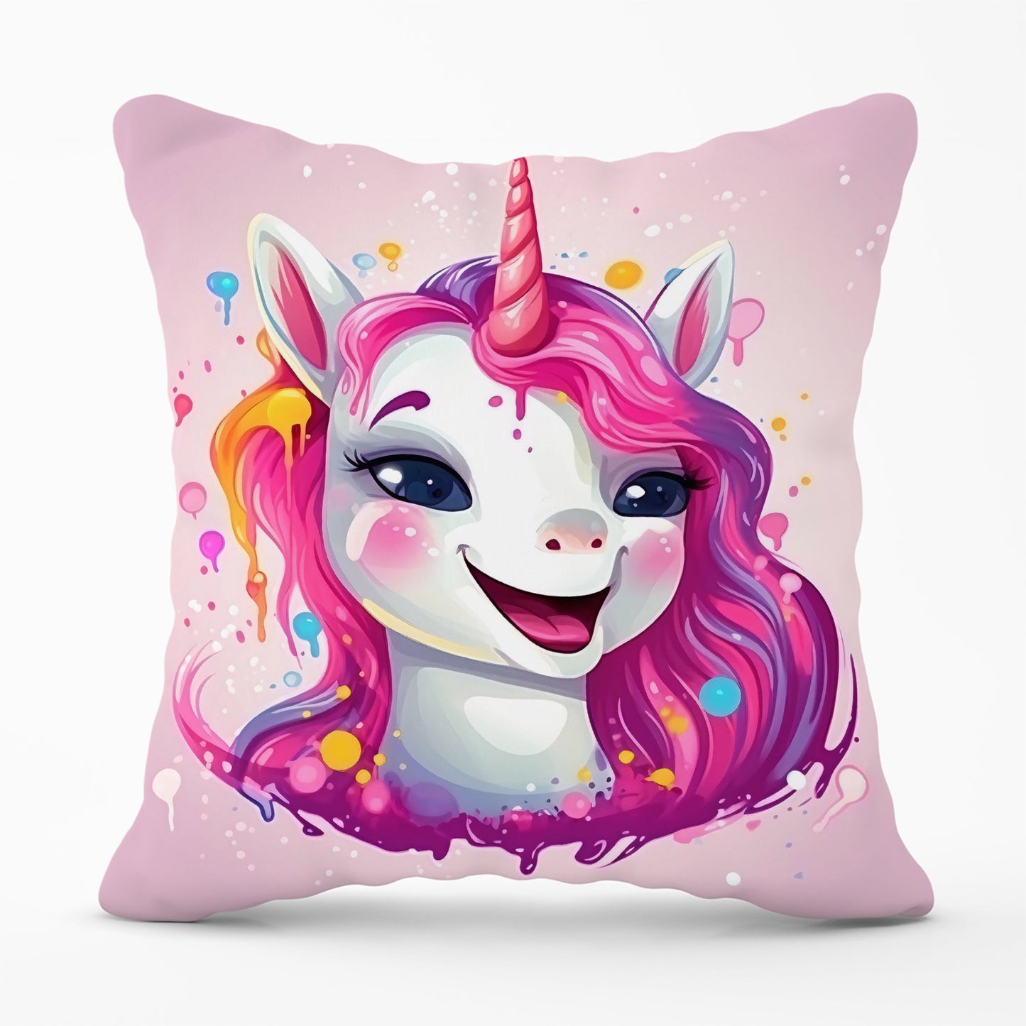 Happy Unicorn Splashart Cushions