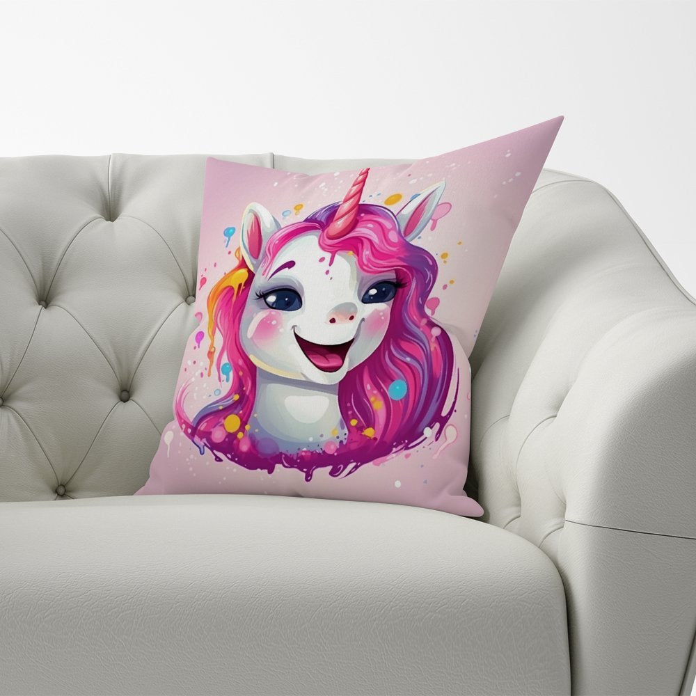 Happy Unicorn Splashart Cushions
