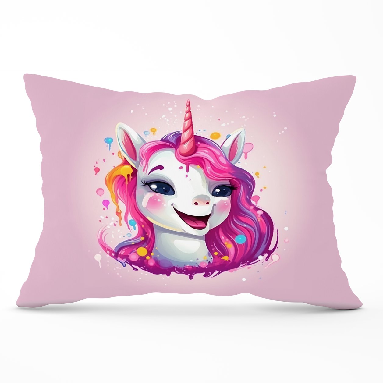 Happy Unicorn Splashart Cushions