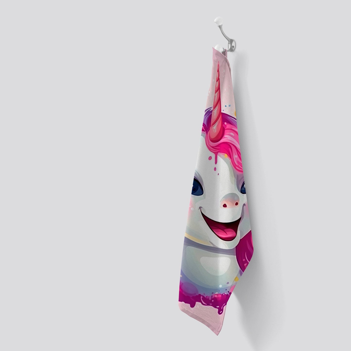 Happy Unicorn Splashart Tea Towel