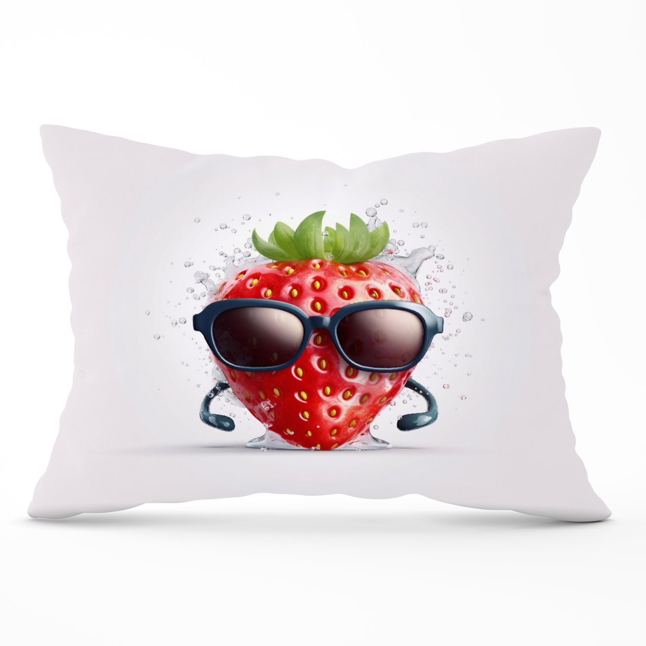 Strawberry In Glasses Cushions