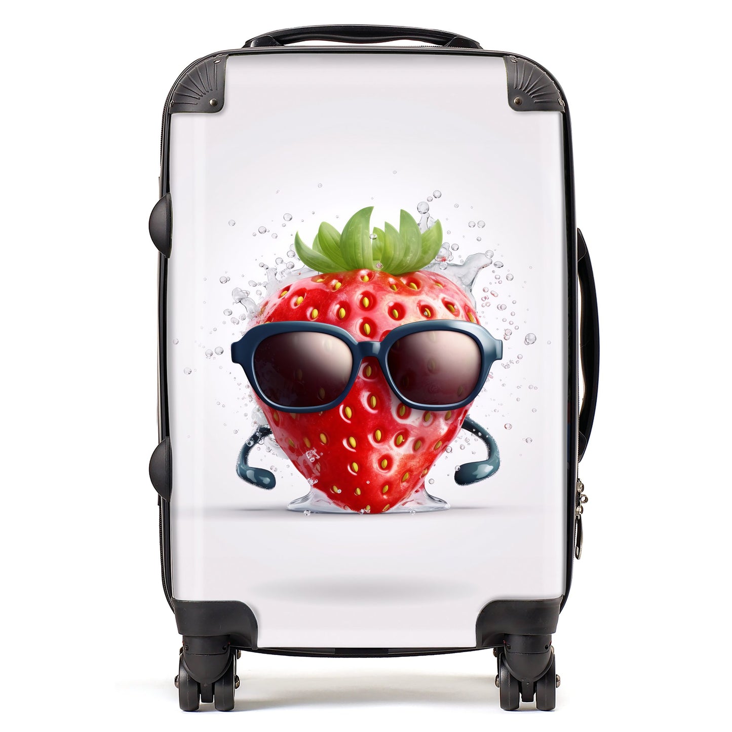 Strawberry In Glasses Suitcase