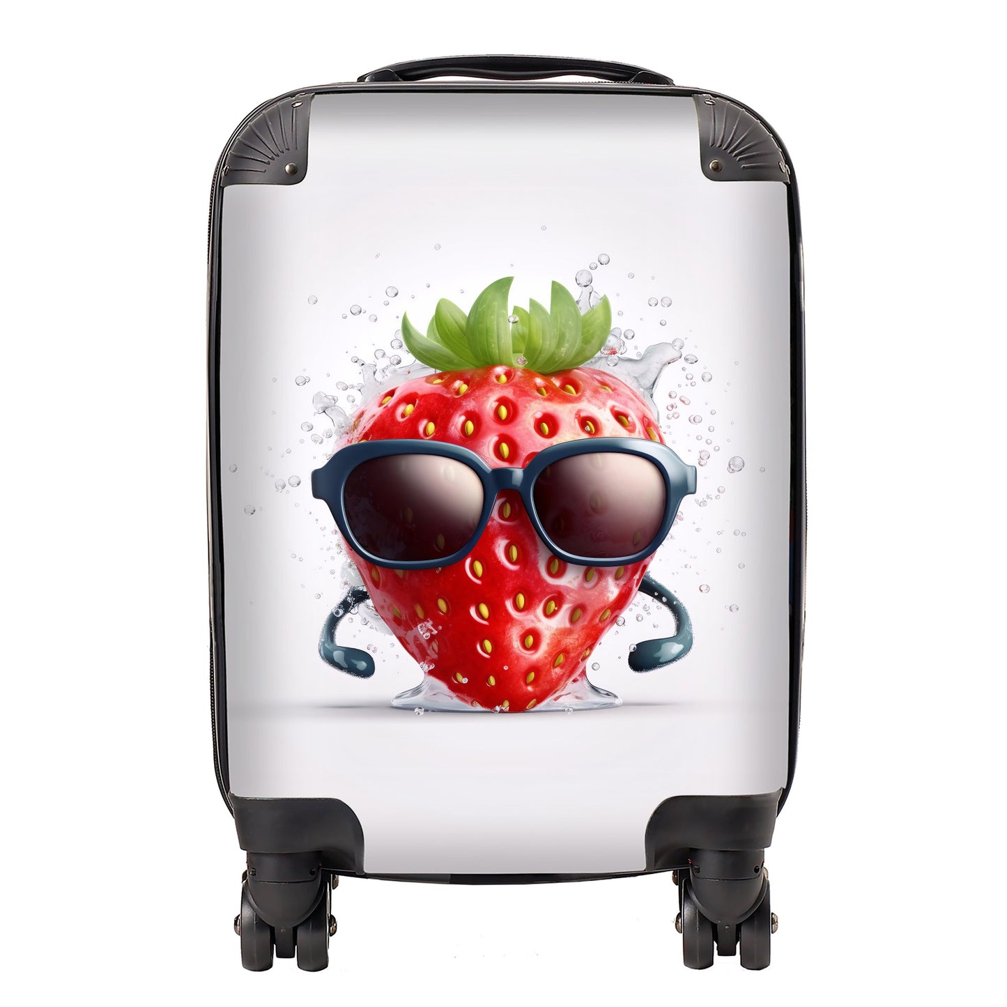 Strawberry In Glasses Suitcase