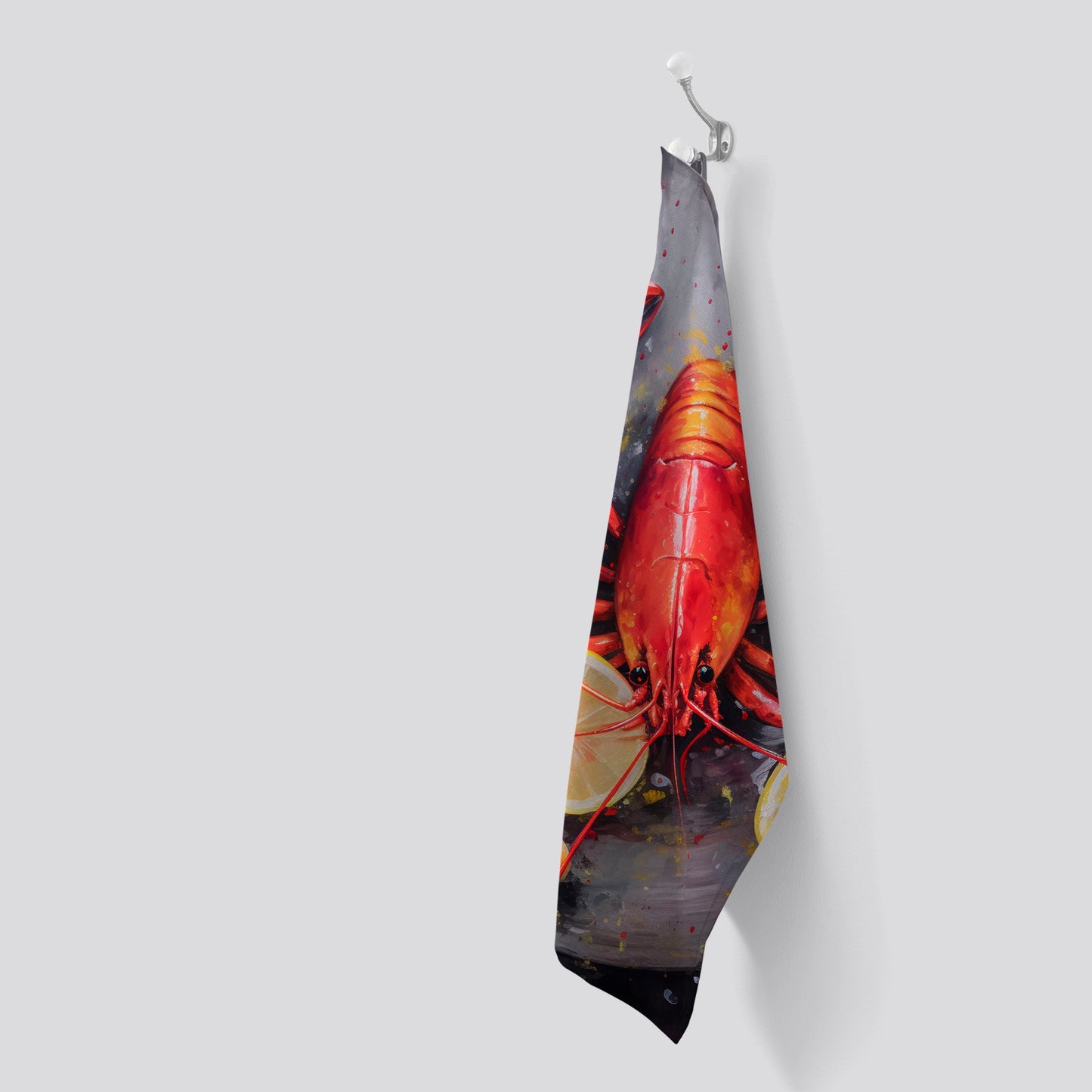 Lobster And Lemons Tea Towel