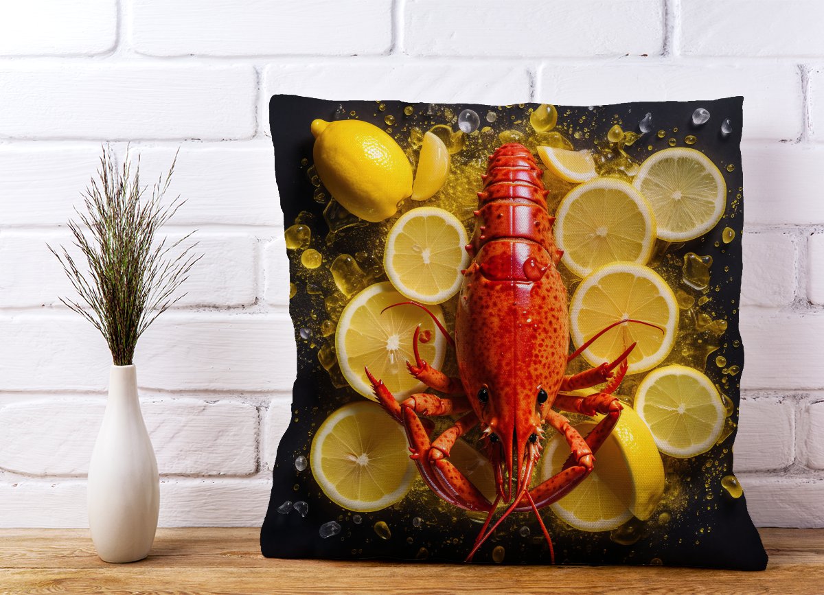 Lobster On Lemons Cushions