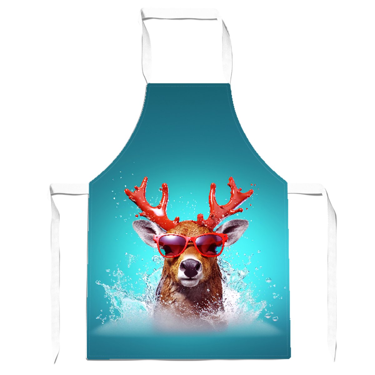 Rudolph With Reed Antlers Apron