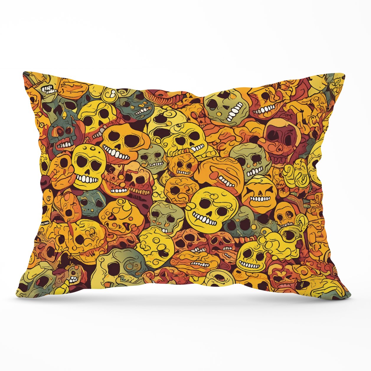 Autumnal Skulls Pattern Cushions