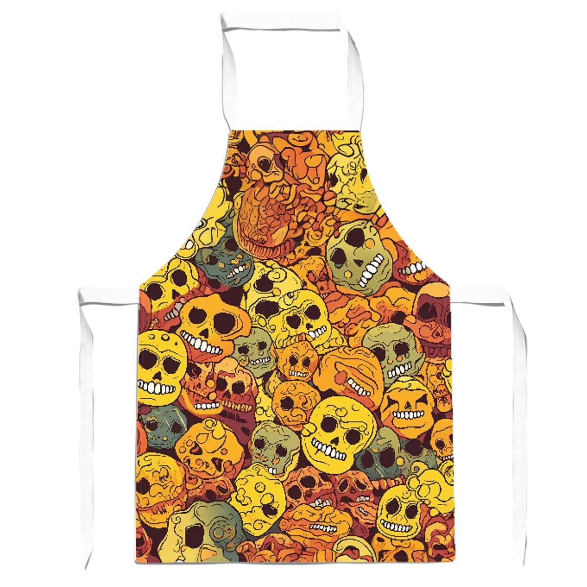 Autumnal Skulls Pattern Apron