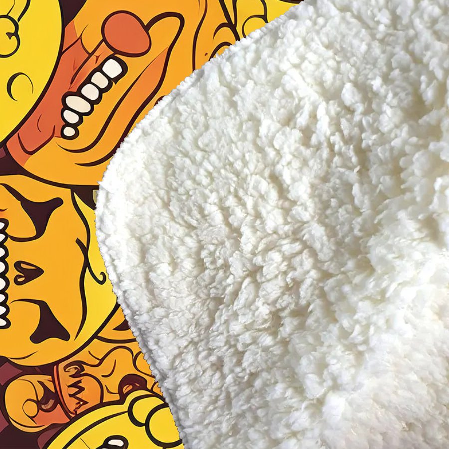 Autumnal Skulls Pattern Sherpa Blanket