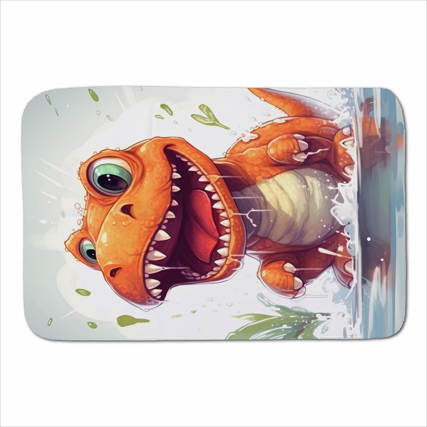 Dino Having A Splash Sherpa Blanket